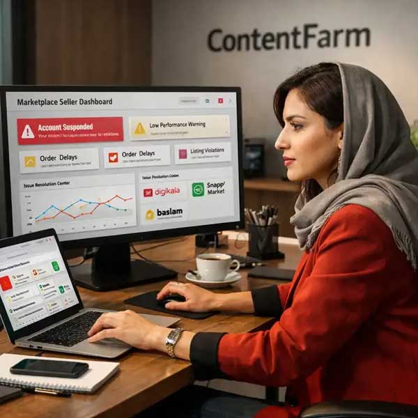 مدیریت تخلفات، اخطارها و تعلیق‌ها مزرعه محتوا